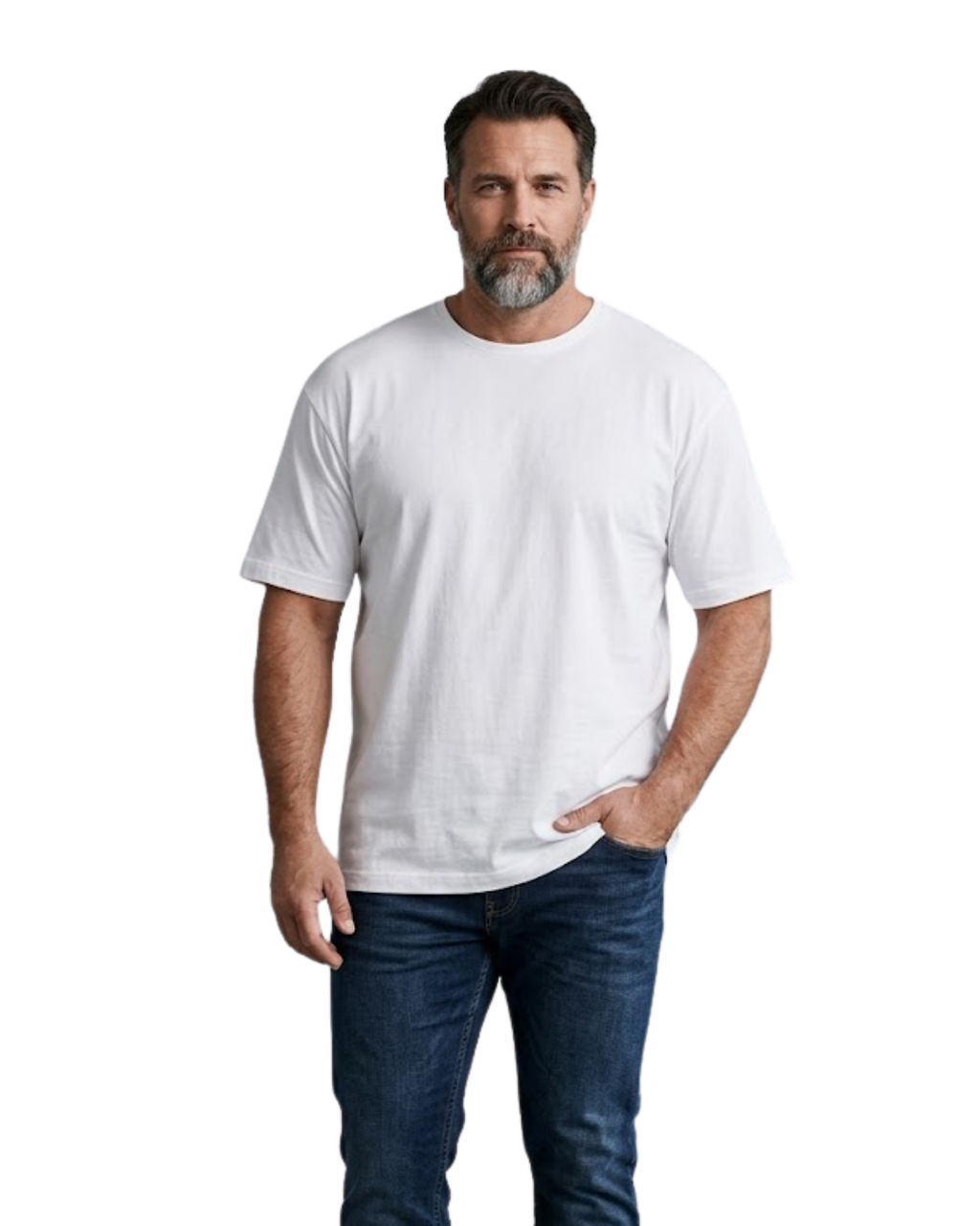 TEEJAYS - Men's Oversized Combed Cotton T-Shirt with Side Slits