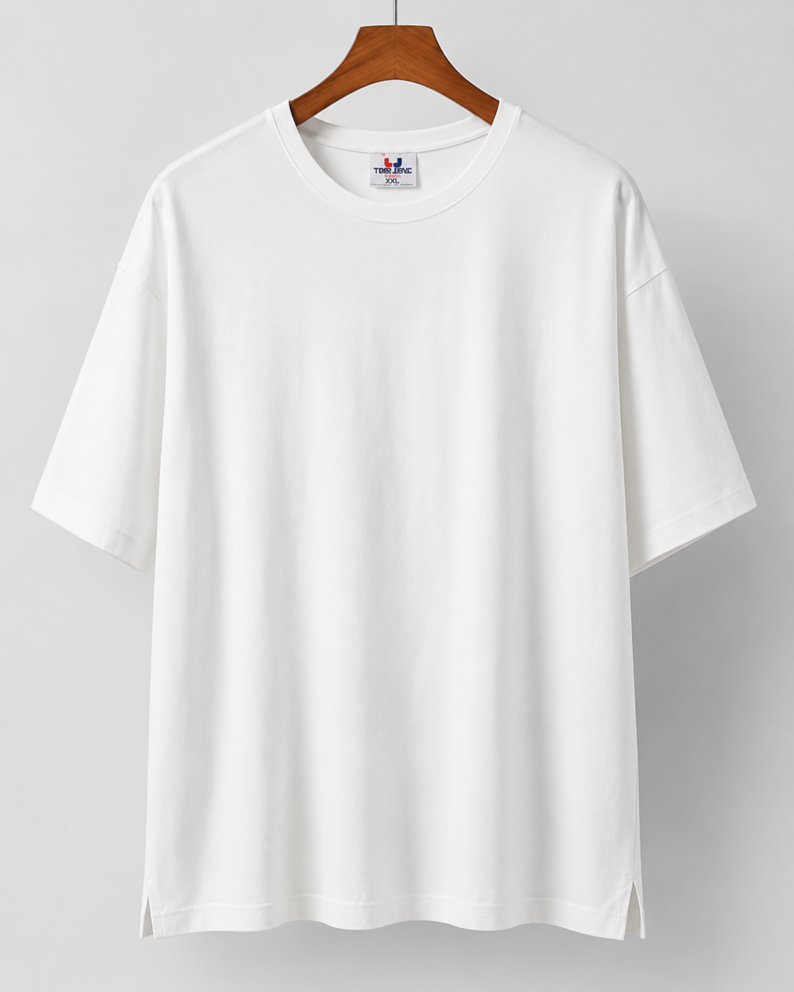TEEJAYS - Men's Oversized Combed Cotton T-Shirt with Side Slits