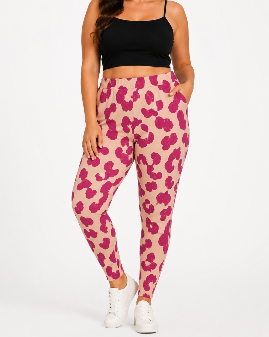 OYANDA - Cotton Stretch Printed Leggings