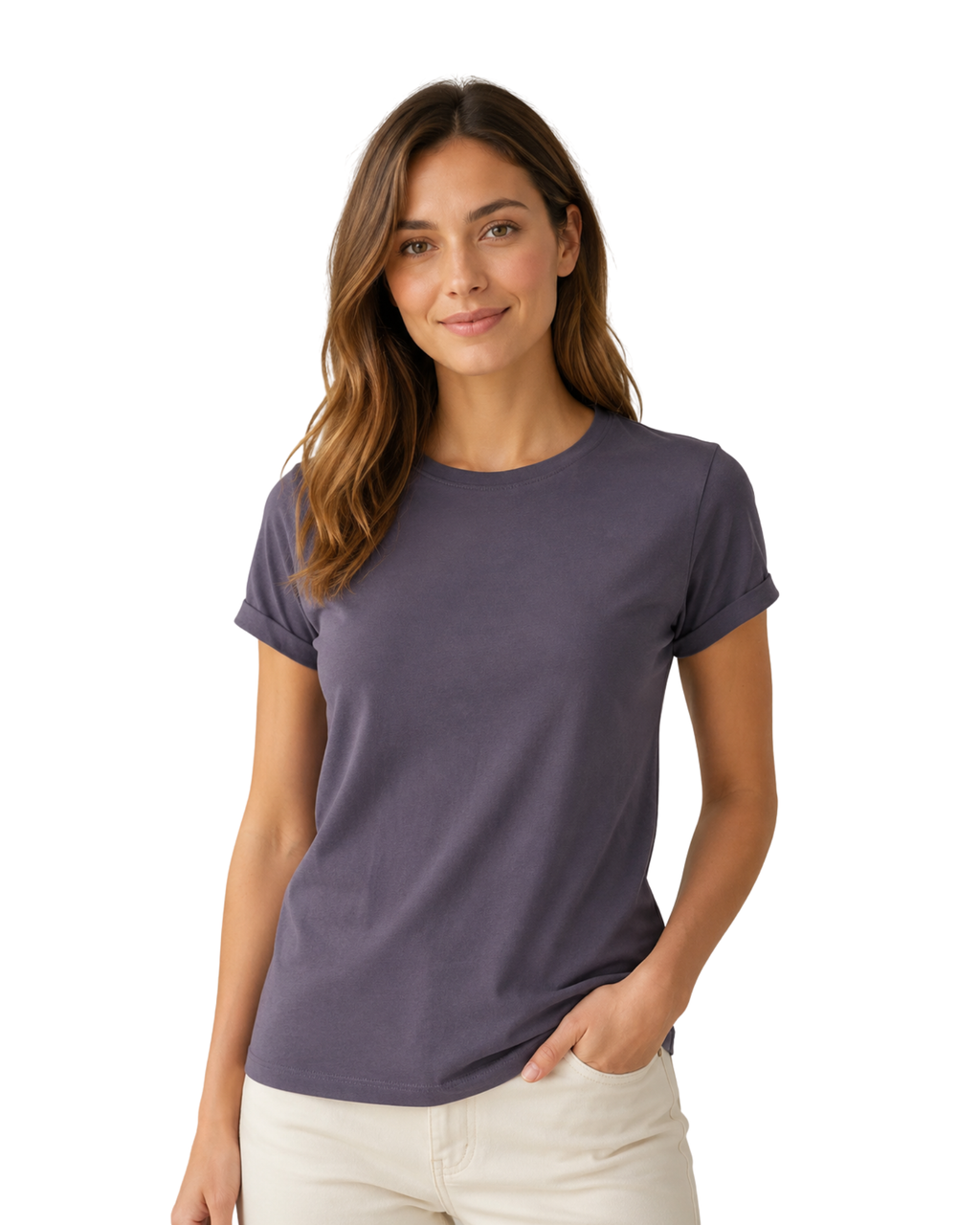ESMARA - 100% Cotton Everyday Crew Neck T-Shirt