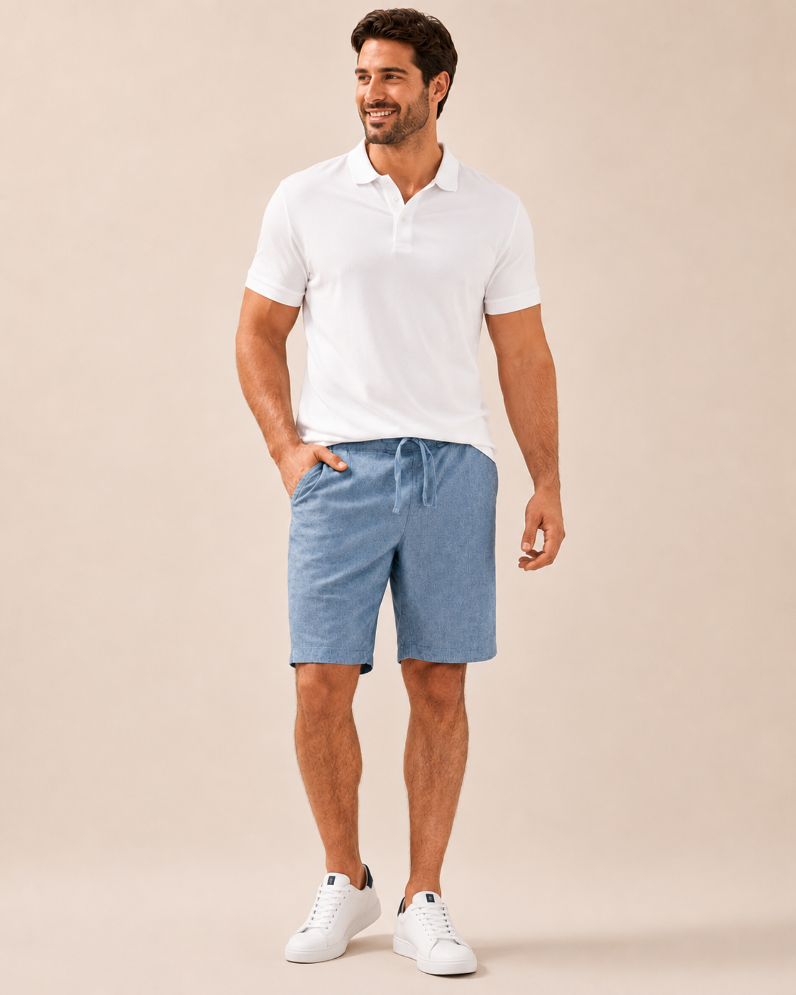 LIVERGY - Premium Linen-Cotton blend short