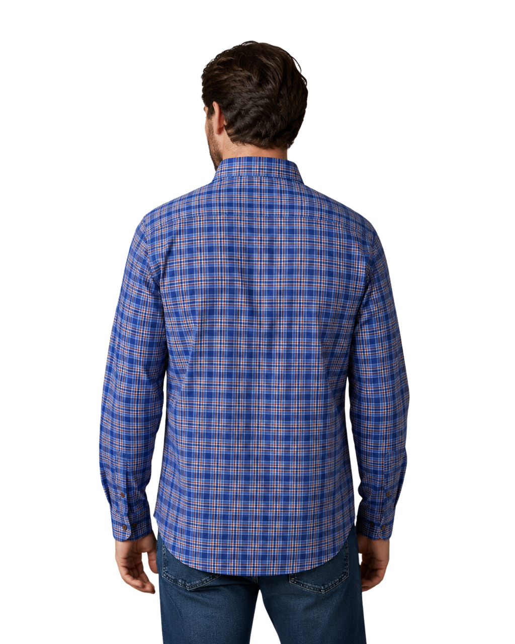 INFINITY - Business Casuals Men’s Blue Checked Shirt