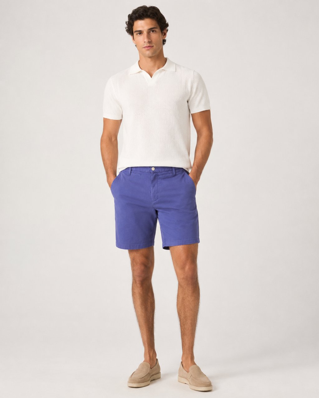 ZARA Man - Cotton Stretch Tailored Shorts