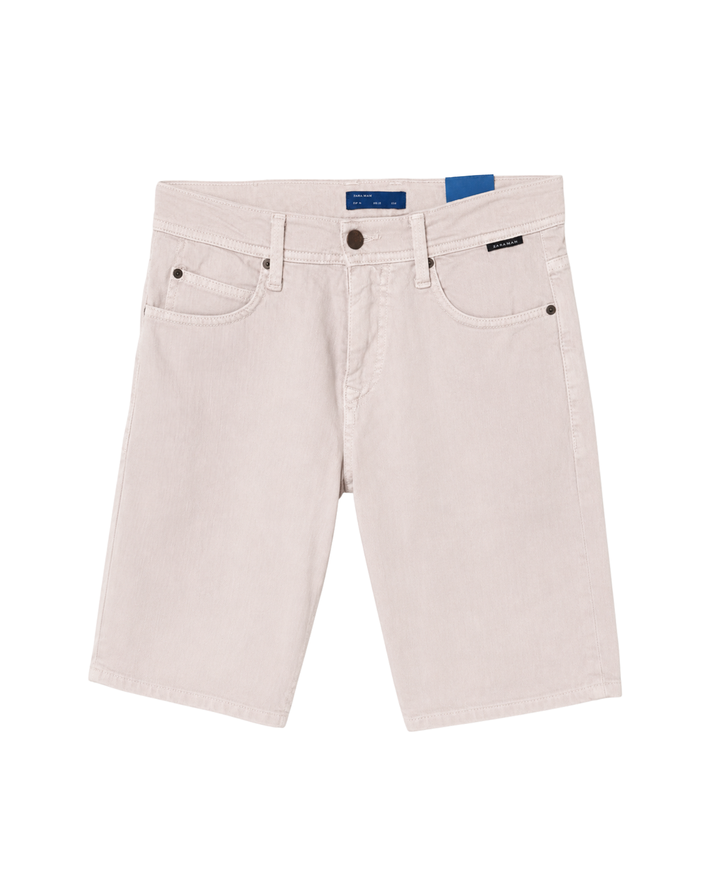 ZARA MAN - Cotton Stretch Denim Shorts