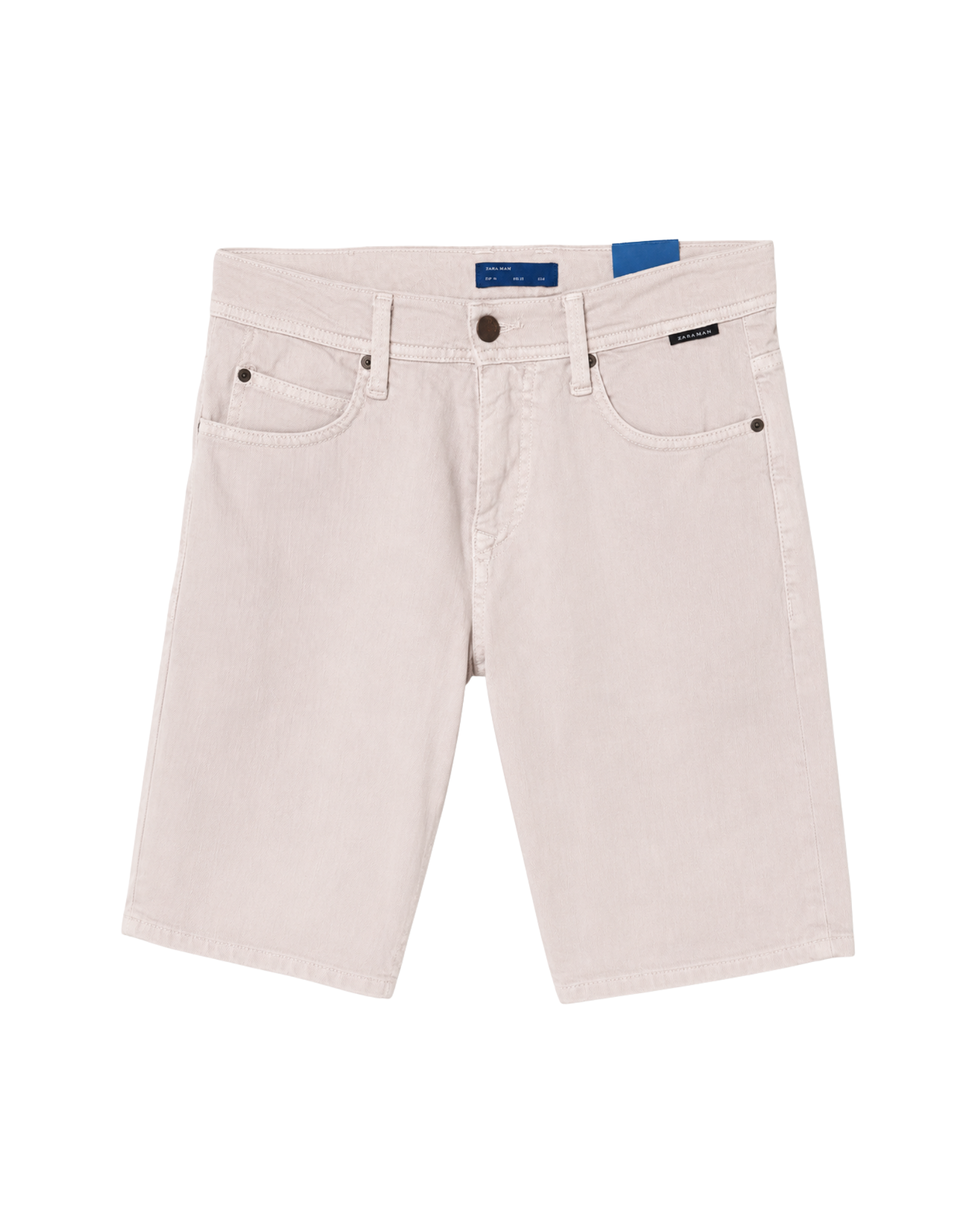 ZARA MAN - Cotton Stretch Denim Shorts