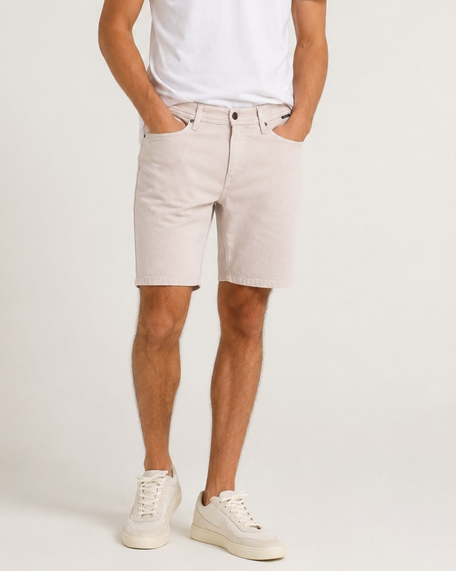 ZARA MAN - Cotton Stretch Denim Shorts