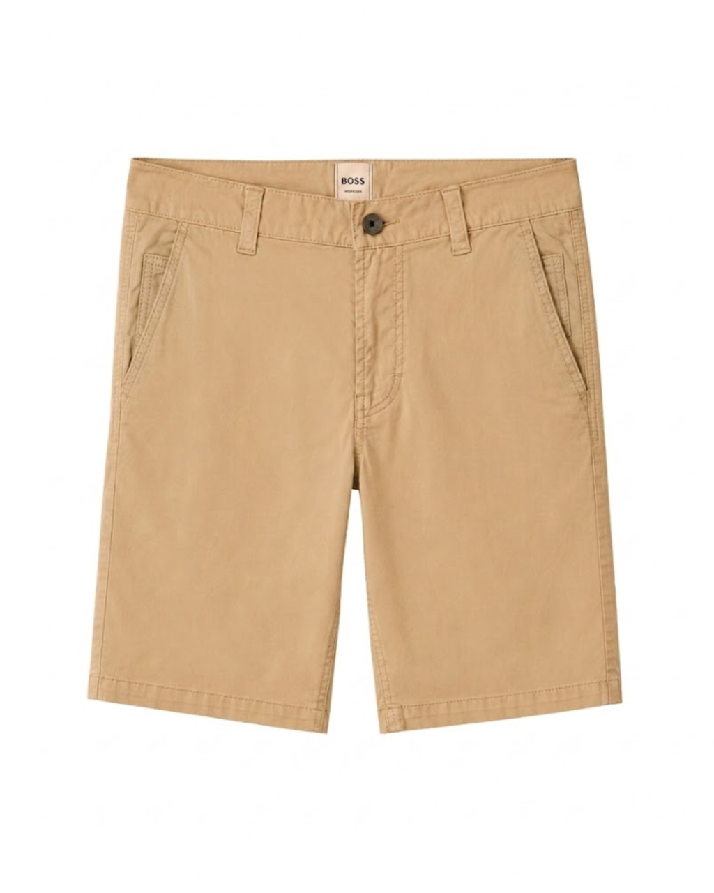 BOSS - Boys’ Regular Fit Khaki Chino Shorts