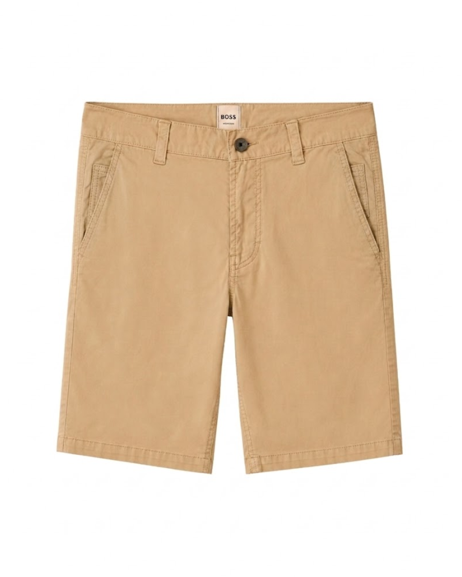 BOSS - Boys’ Regular Fit Khaki Chino Shorts