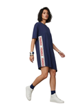 ZARA - Trafaluc Navy "FRAGILE" Graphic T-Shirt Dress