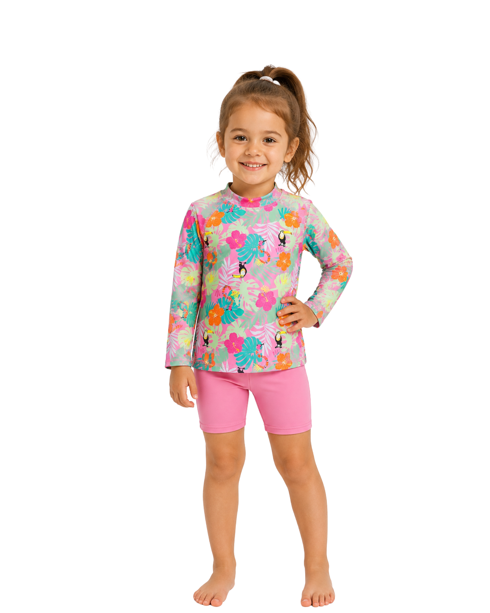 LUPILU - Girls' Tropical UV protection 50+ Swim Set