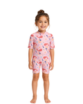 LUPILU - Girls' UV Protection 50+ Whale Print Swimsuit