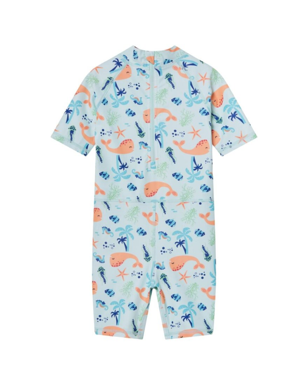 LUPILU - Boys' UV Protection 50+ Whale Print Swimsuit