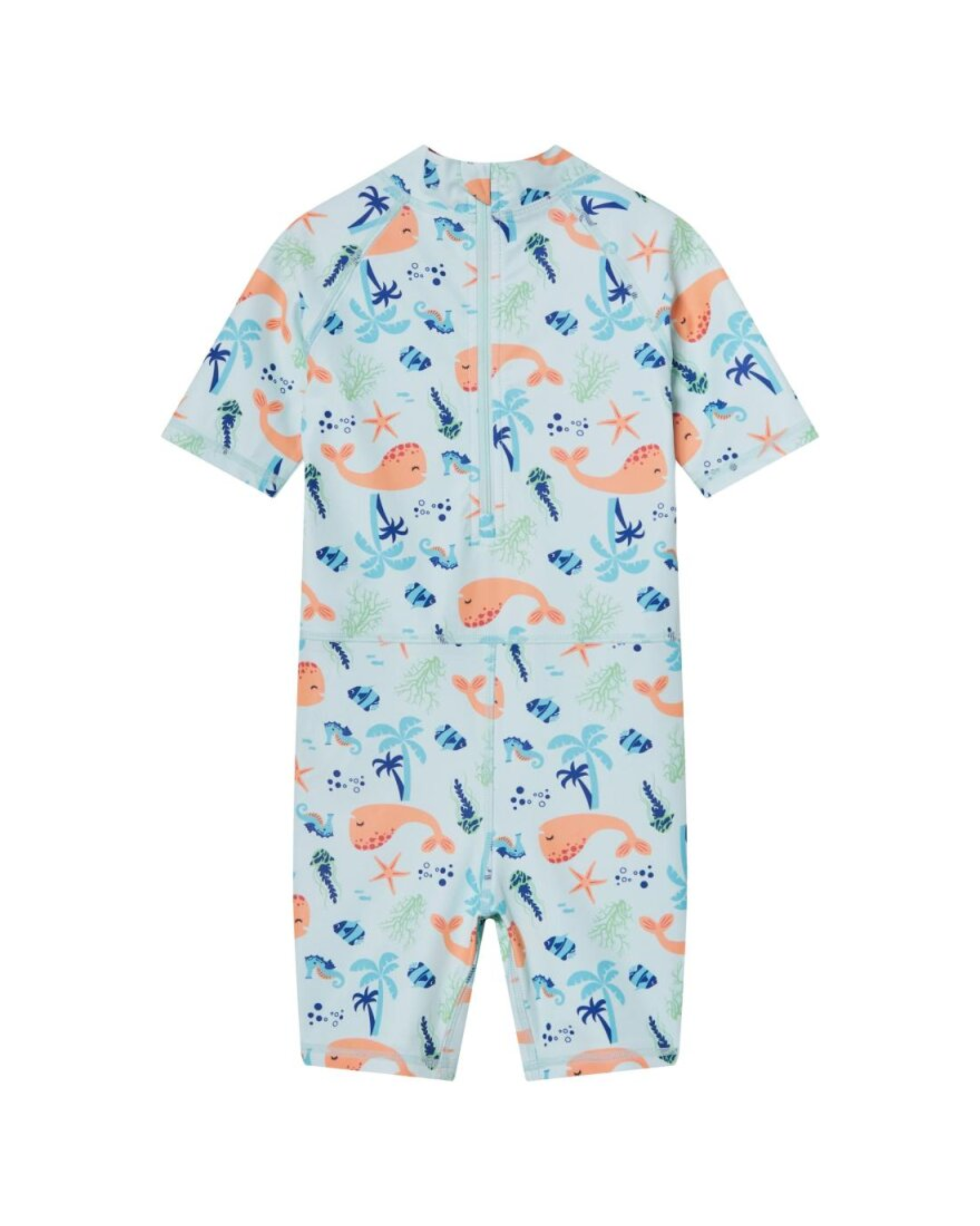 LUPILU - Boys' UV Protection 50+ Whale Print Swimsuit