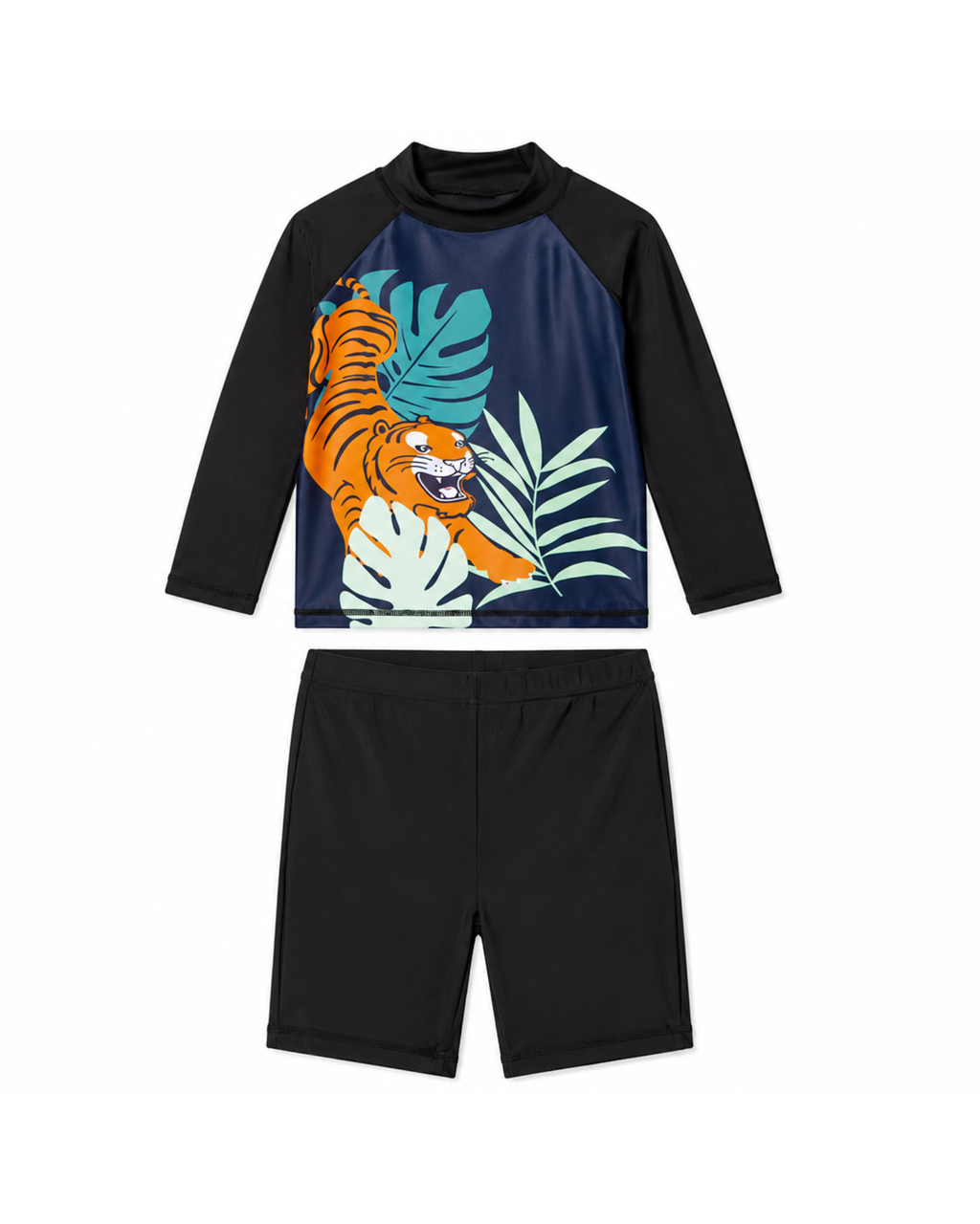 LUPILU - Boys' Tiger Print UV Protection Swim Set