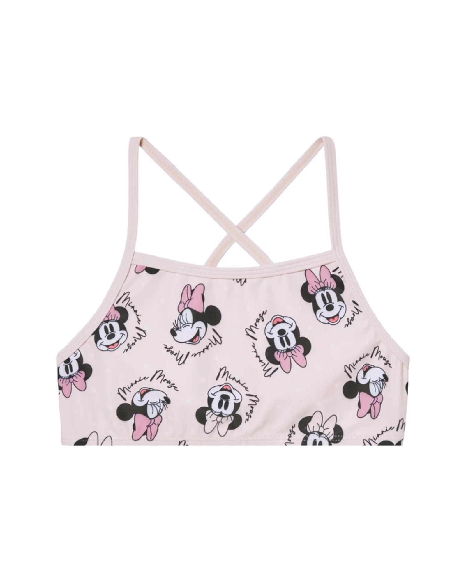 DISNEY MINNIE MOUSE - Girls' Printed Crop Swim Top