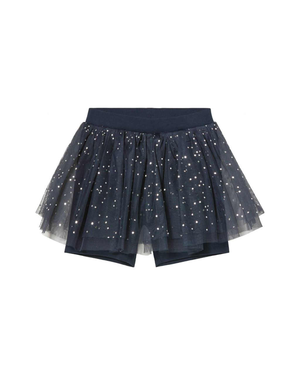 LUPILU - Girls’ Navy Tulle Skort with Integrated Shorts
