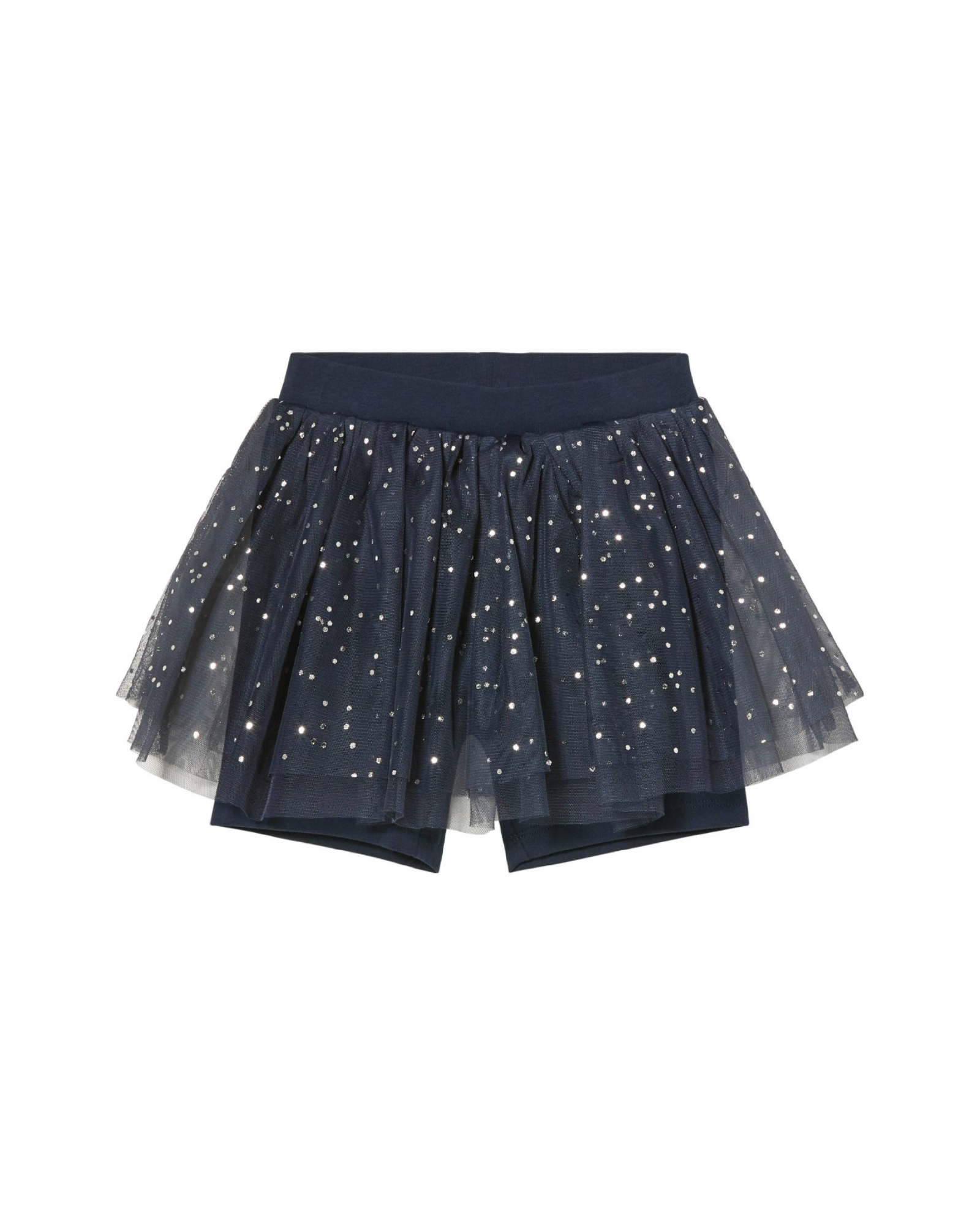 LUPILU - Girls’ Navy Tulle Skort with Integrated Shorts
