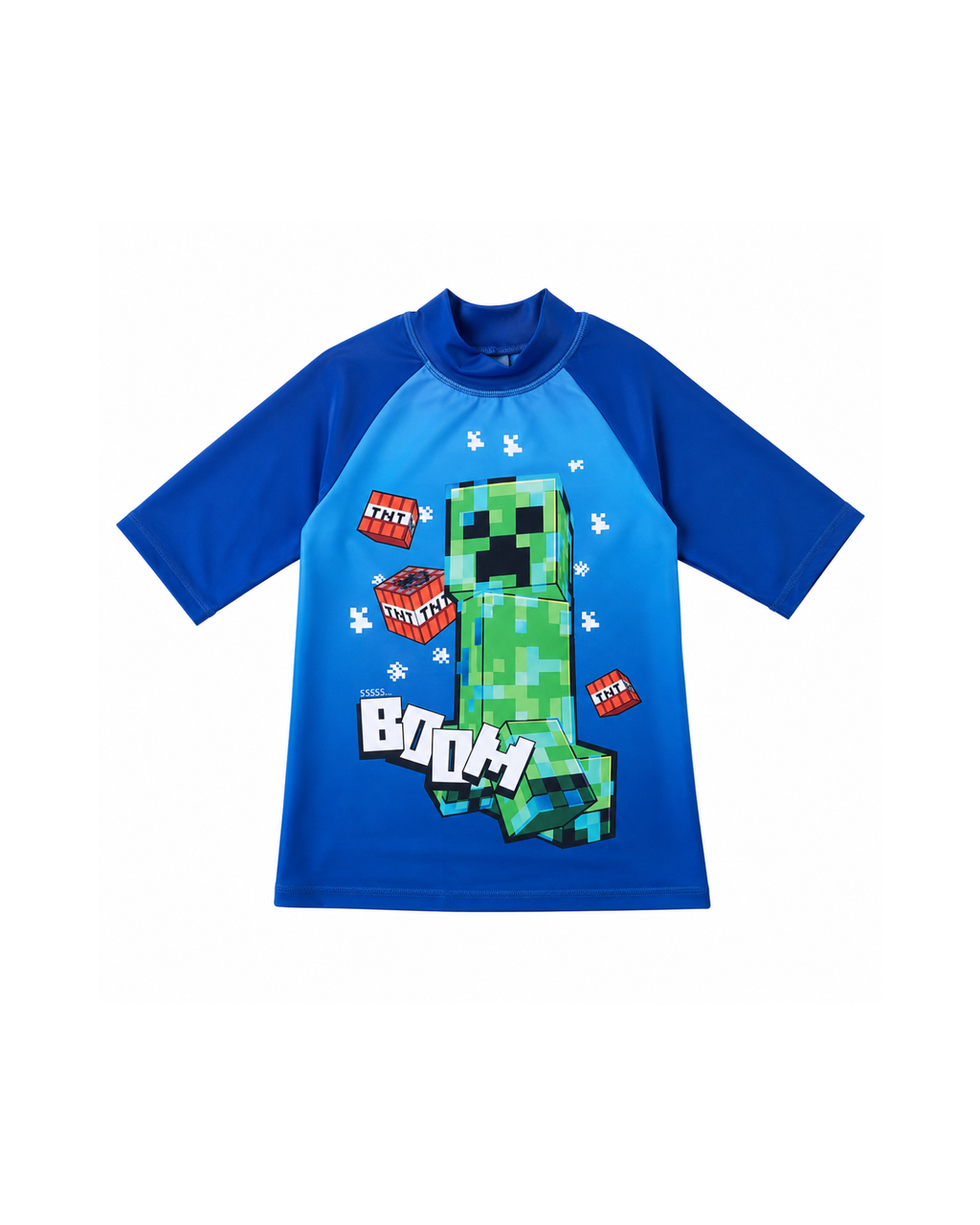 MINECRAFT - Boys' UV Protection Rash Guard Swim Top