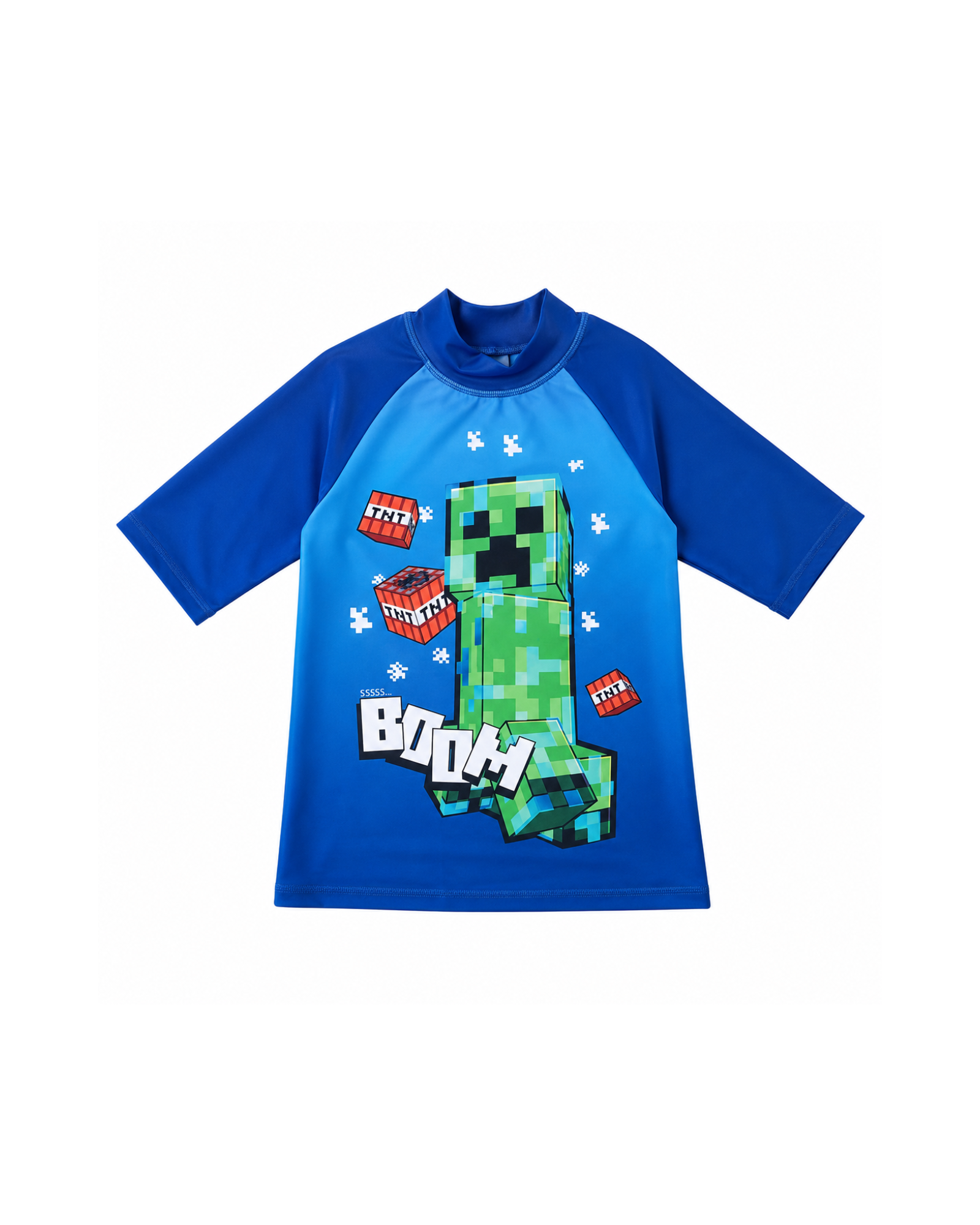 MINECRAFT - Boys' UV Protection Rash Guard Swim Top