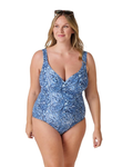 CRIVIT - Women's Paisley Print Shaping One-Piece Swimsuit