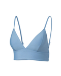 CRIVIT - Women's Ribbed Design Light Blue Bikini Top