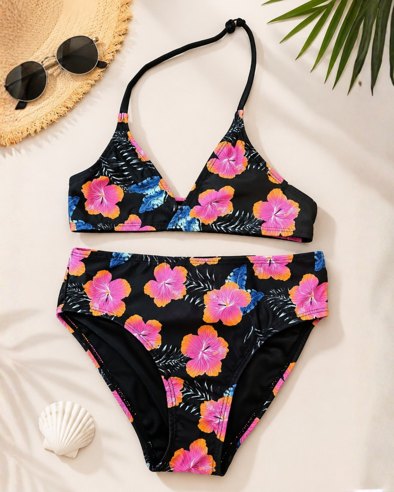Pepperts - Girls' Floral Two-Piece Swimsuit