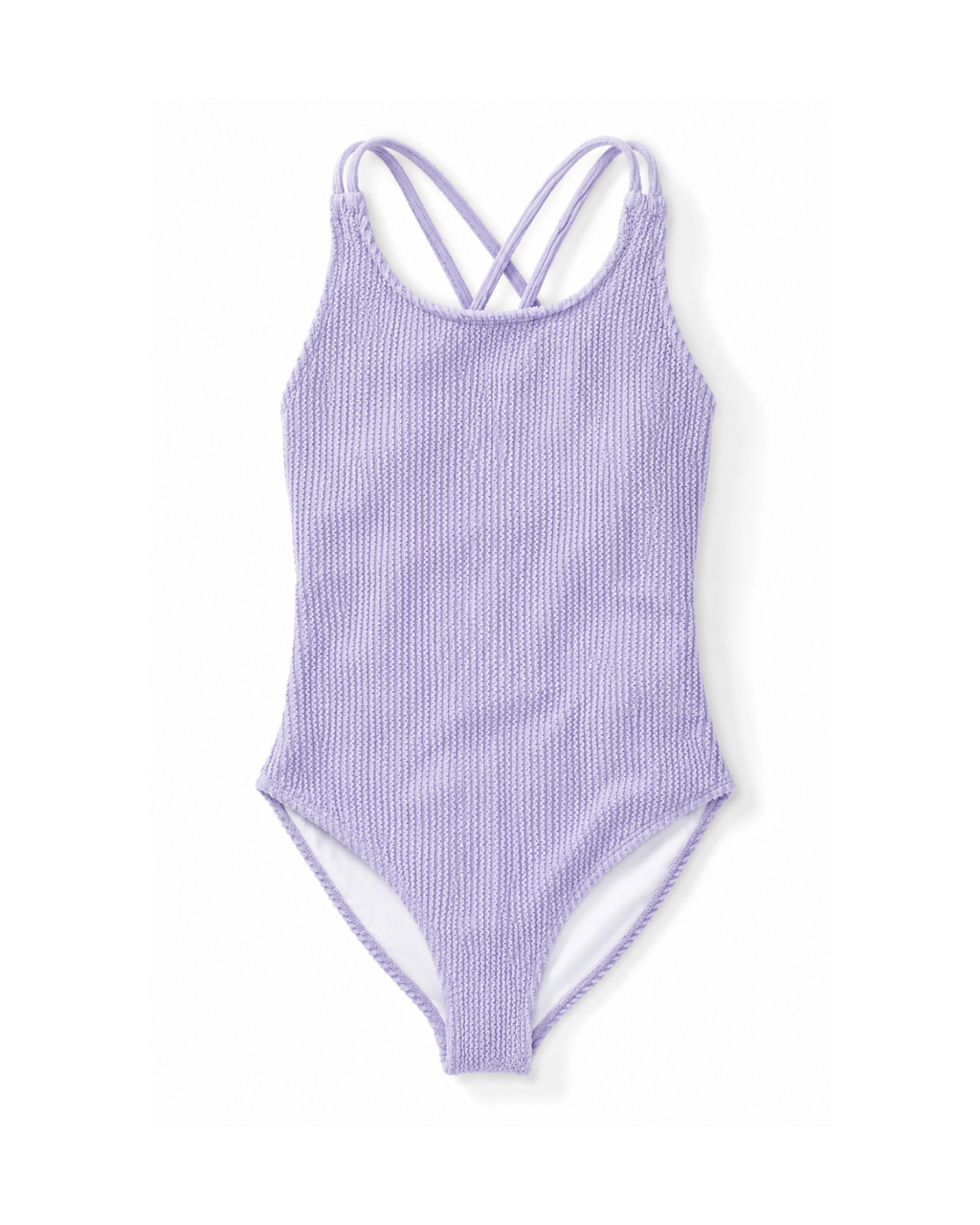 PEPPERTS - Girls Textured One-Piece Swimsuit