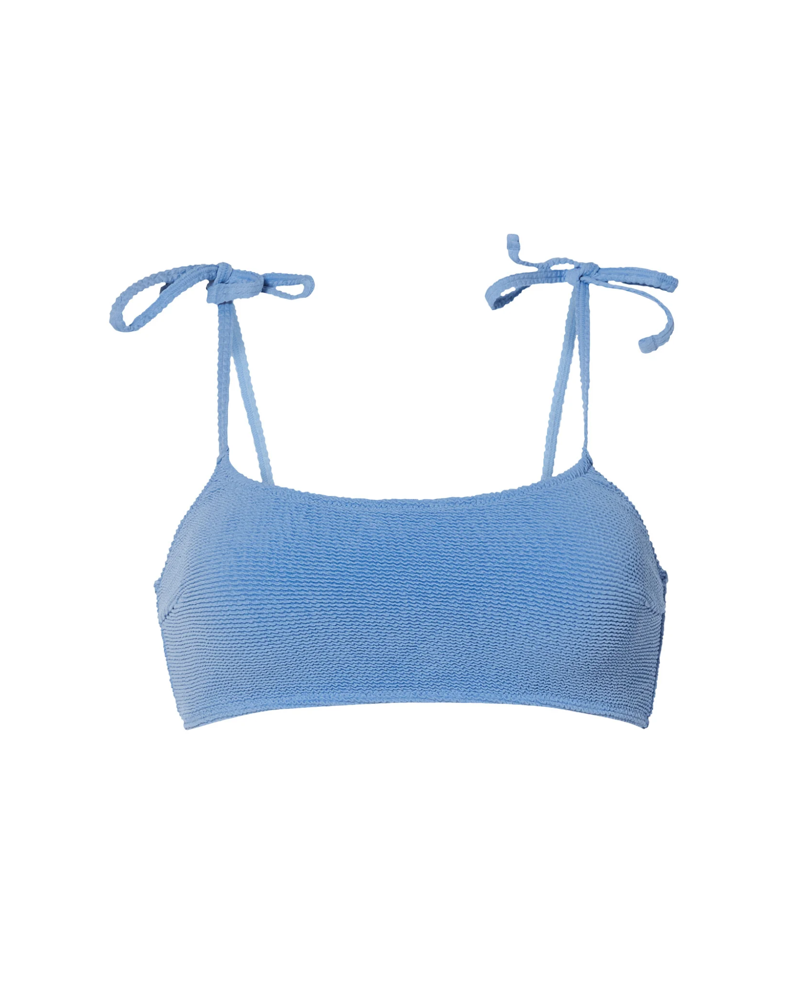 ESMARA - Women's Textured Tie-Shoulder Bikini Top