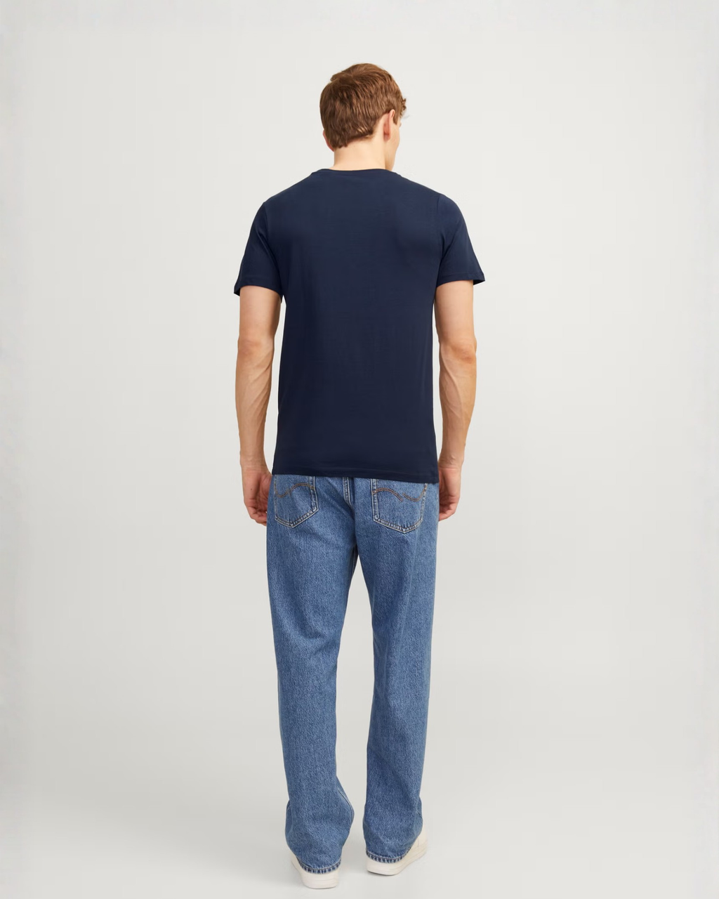 JACK & JONES - Men's Logo 100% Cotton T-Shirt
