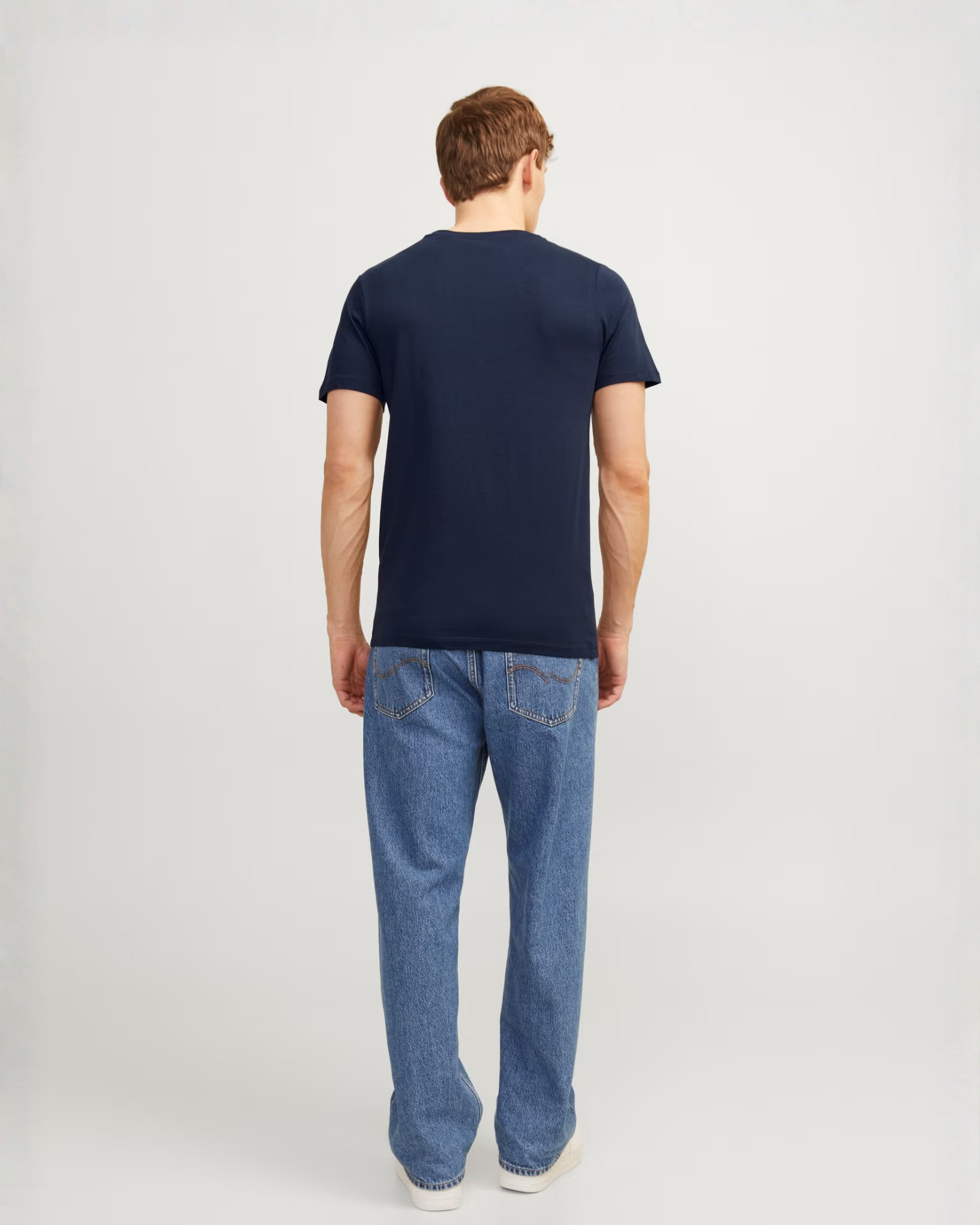 JACK & JONES - Men's Logo 100% Cotton T-Shirt