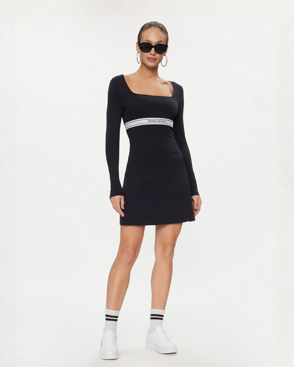 TOMMY JEANS - Branded Underbust Jersey Slim Fit Dress