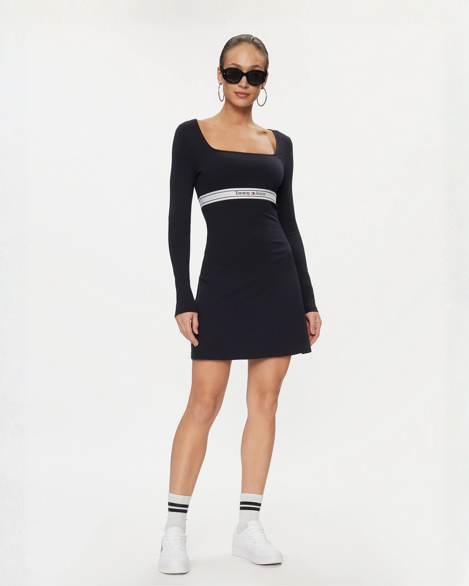 TOMMY JEANS - Branded Underbust Jersey Slim Fit Dress
