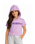 ID IDEOLOGY - Big Girls Short Sleeve Hooded T-Shirt