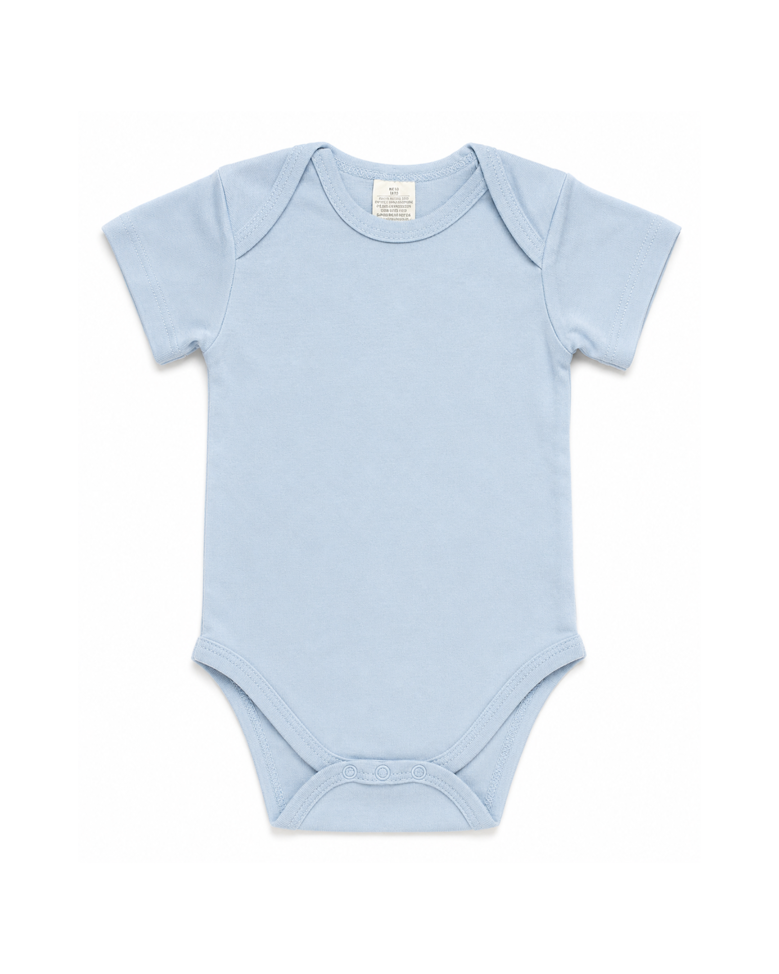 Baby Blue Short Sleeve Bodysuit