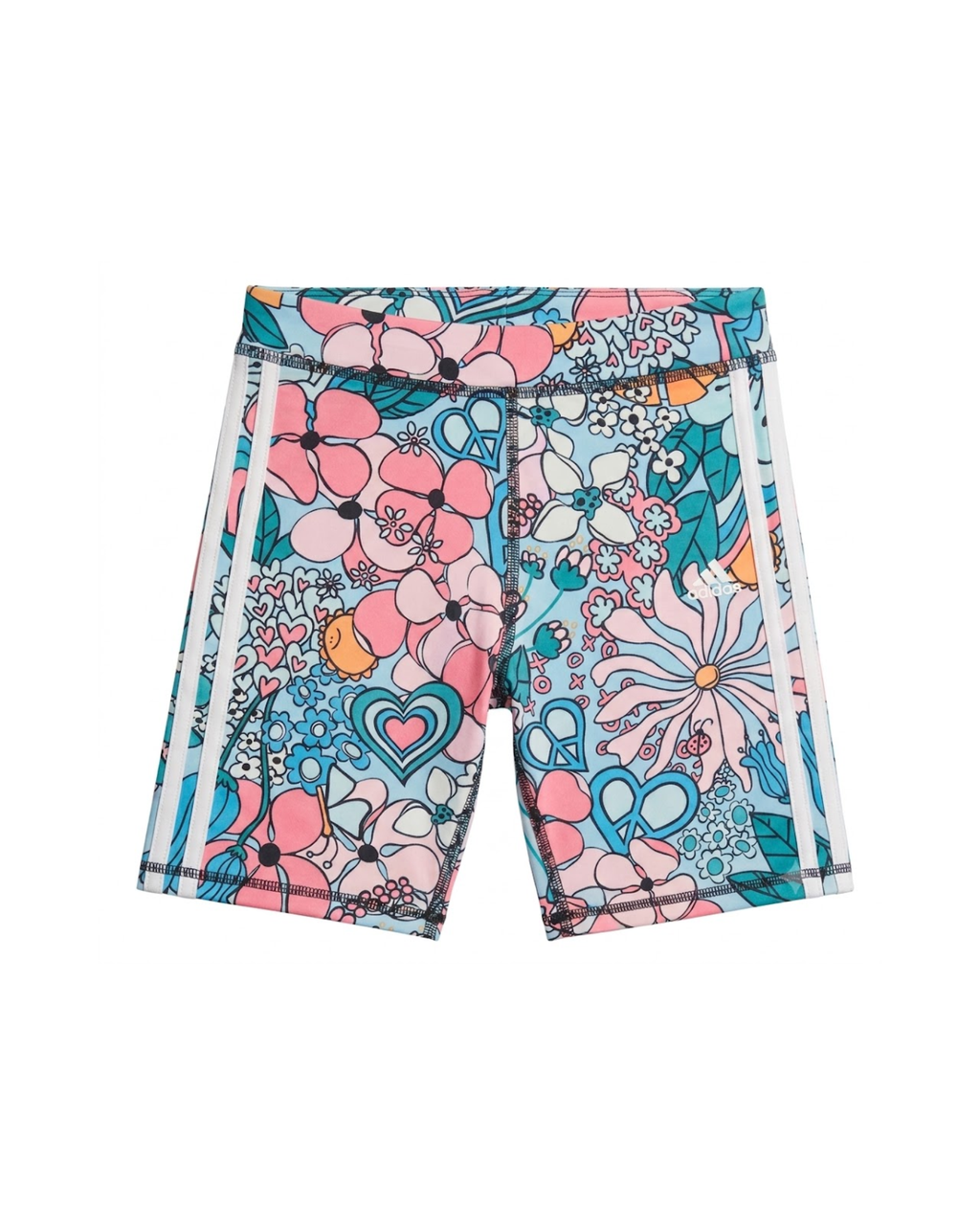 ADIDAS - Girls' All Over Print Bike Shorts