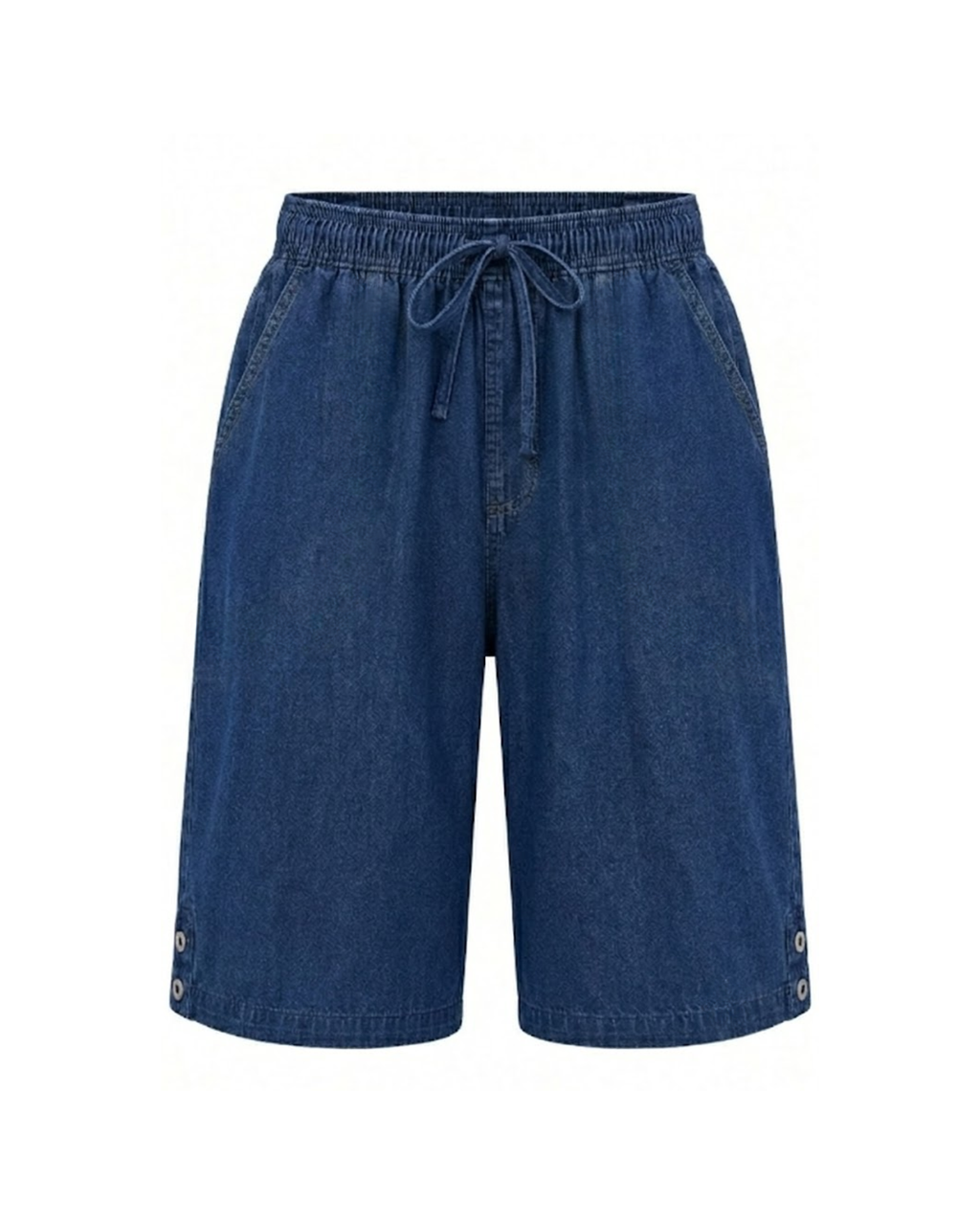 KAREN SCOTT - Plus Size Lisa Cotton Drawstring-Waist Shorts