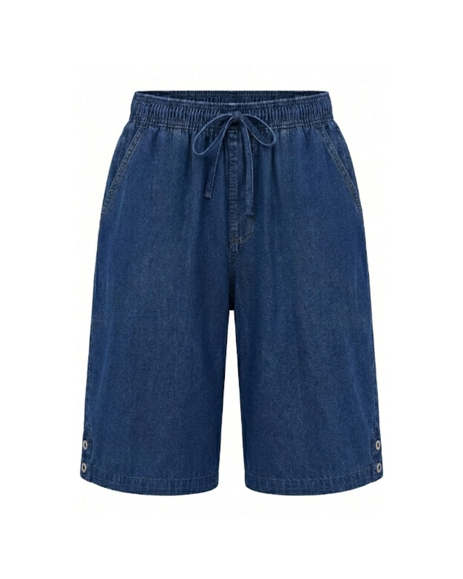 KAREN SCOTT - Plus Size Lisa Cotton Drawstring-Waist Shorts