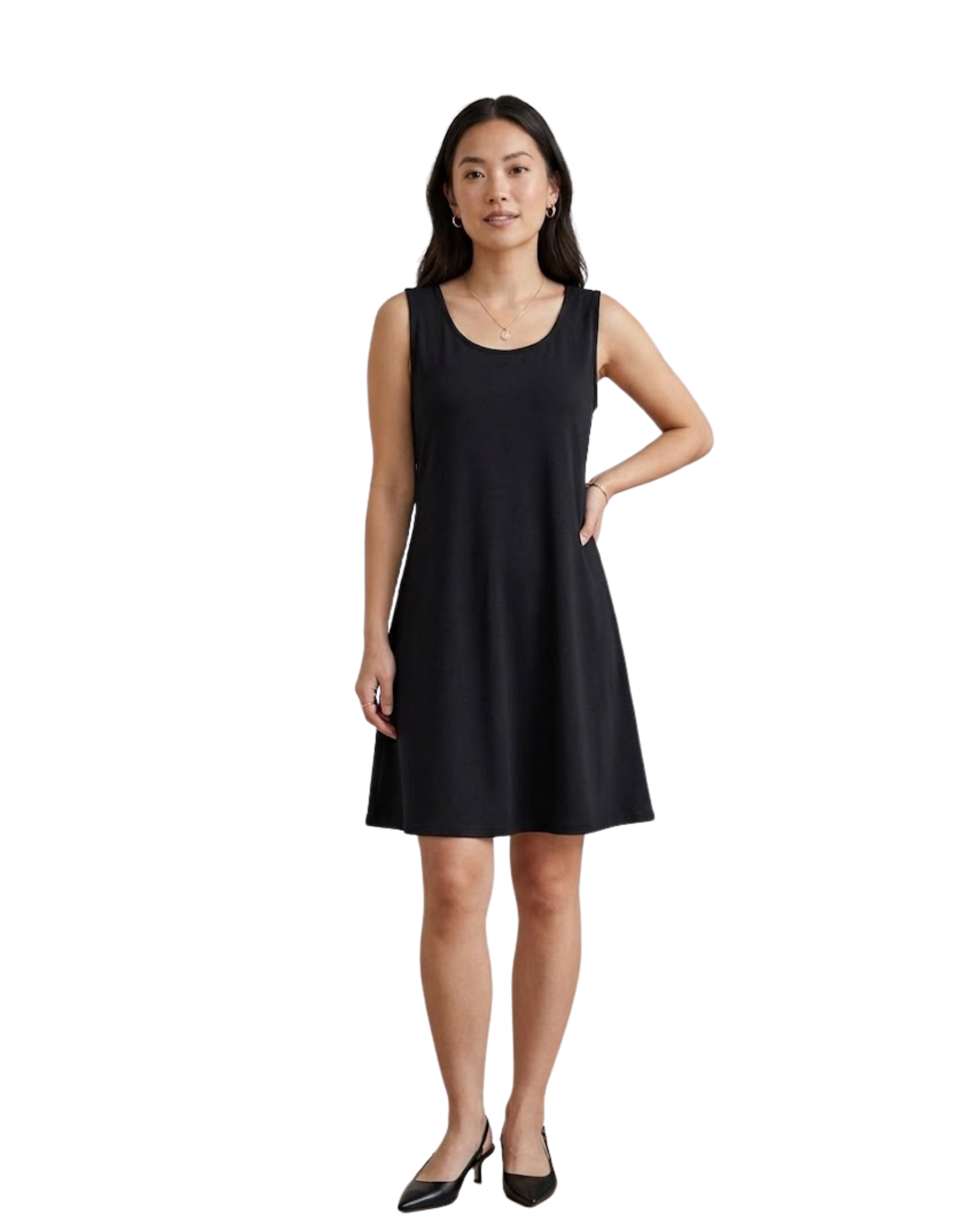 NY COLLECTION - Petite Women Soft Jersey Knit Tank Dress