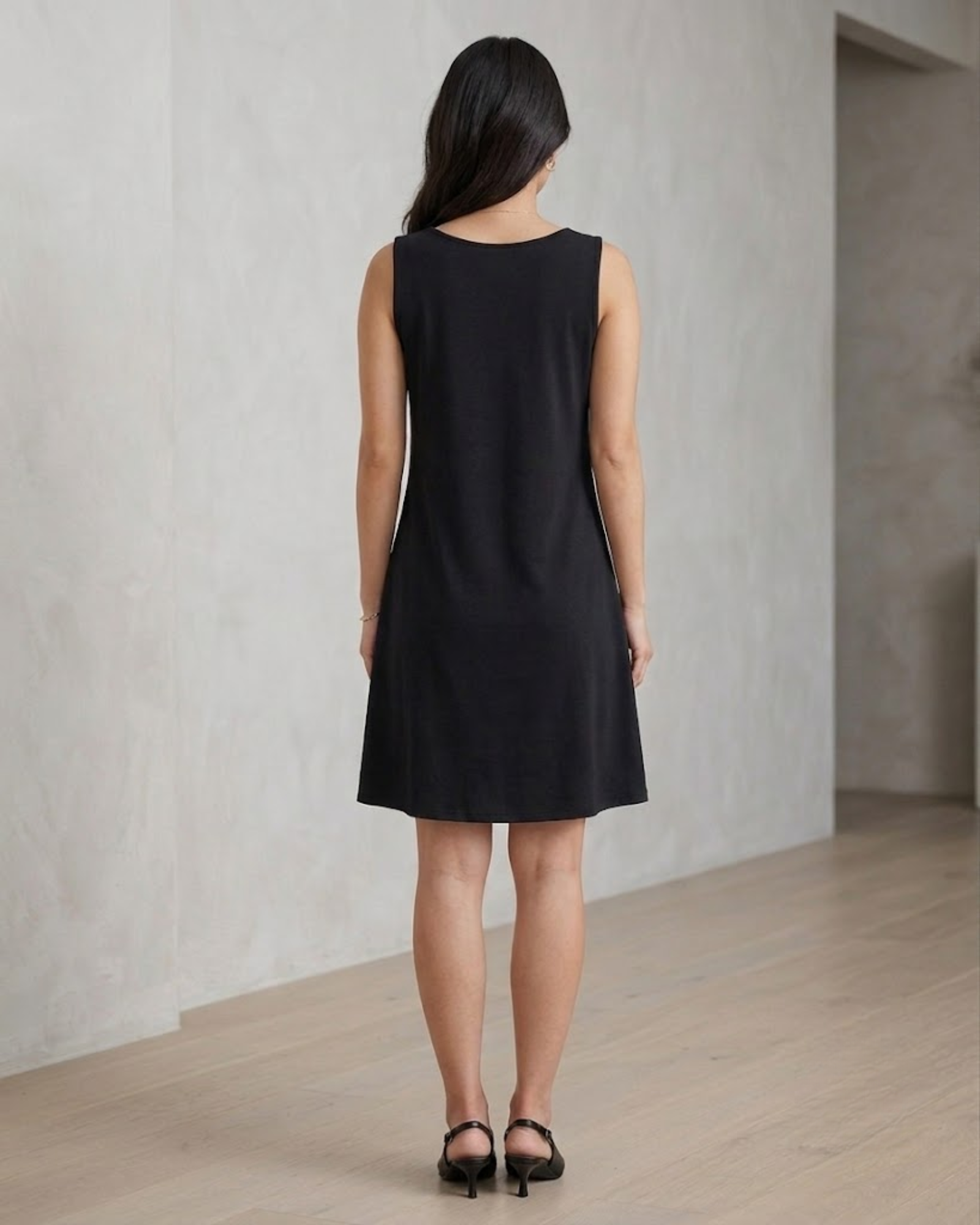 NY COLLECTION - Petite Women Soft Jersey Knit Tank Dress