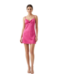 STRADIVARIUS - Satin Twisted-Front Mini Nightdress