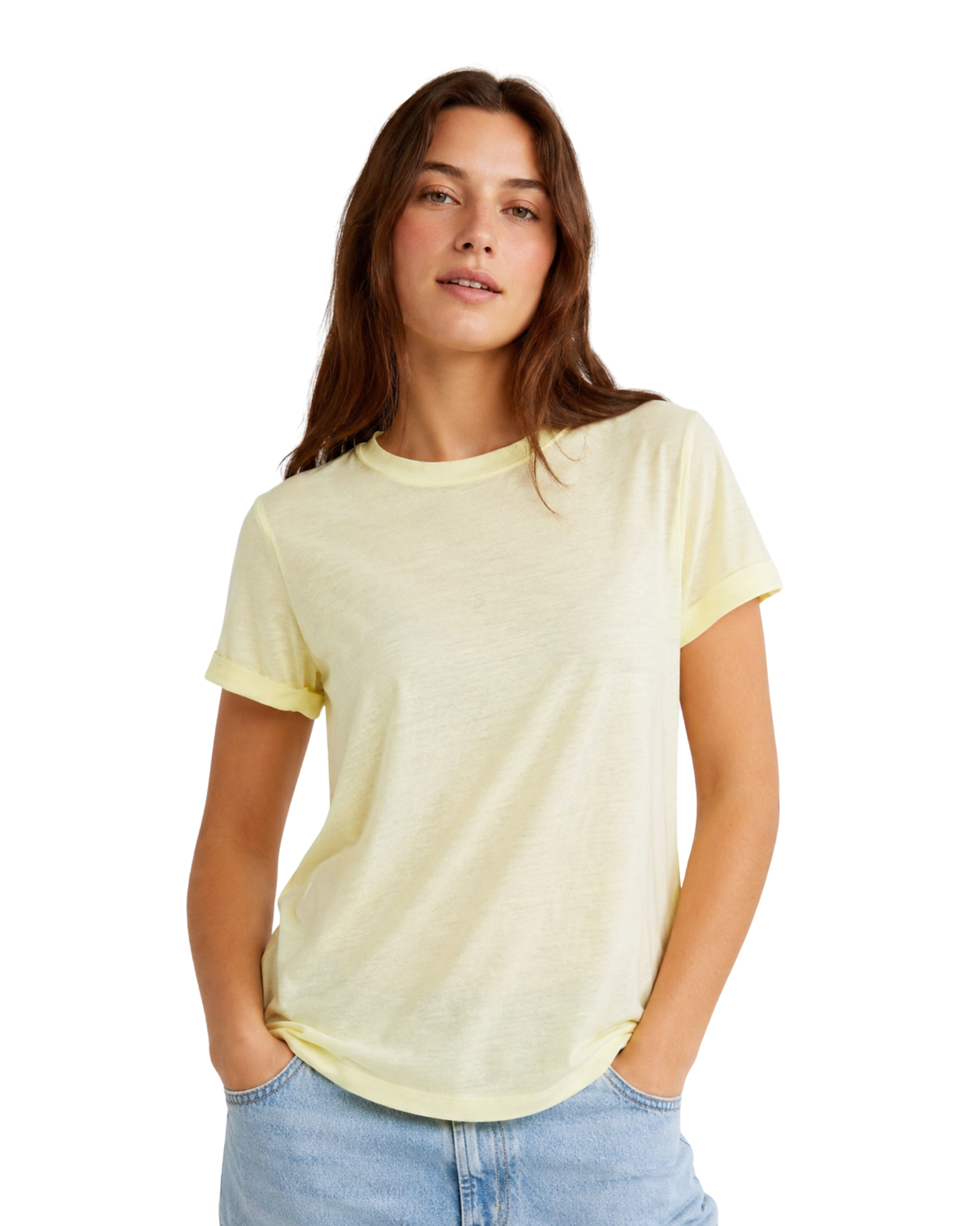 BERSHKA -  BSKGirl Basics Women's Crew Neck T-Shirt