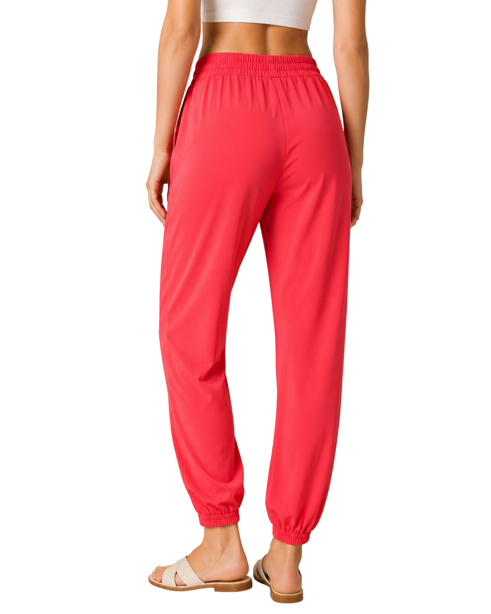 STRADIVARIUS - Women's Coral Drawstring Jogger Pants