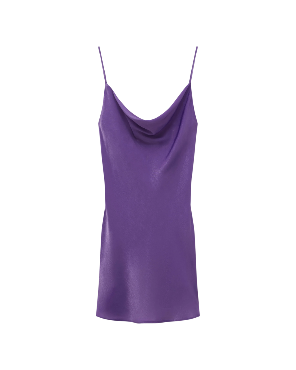 PULL&BEAR - Women's Satin Slip Loungewear Dress