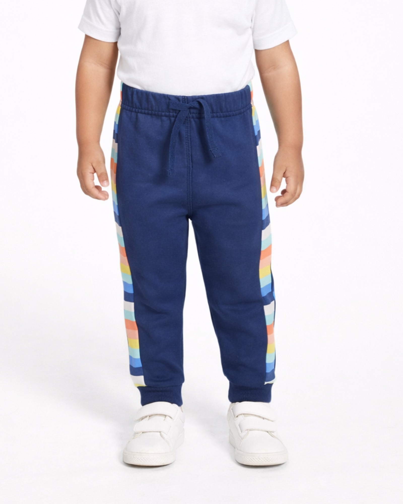 FIRST IMPRESSION - Boys Side Stripe Cotton Jogger Pants