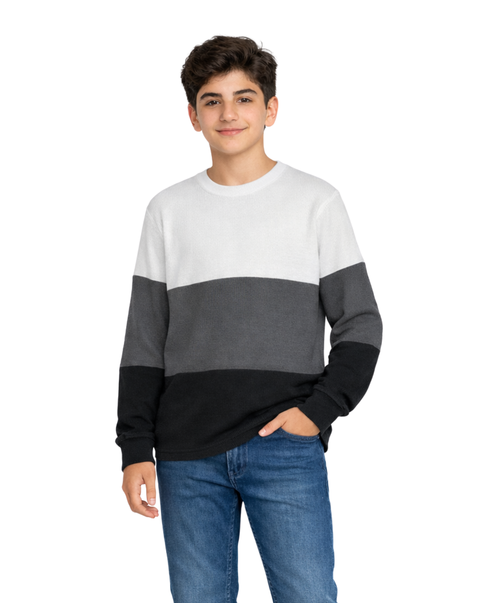 UNIVIBE - Big Boys Carrey Color Blocked Thermal T-shirt