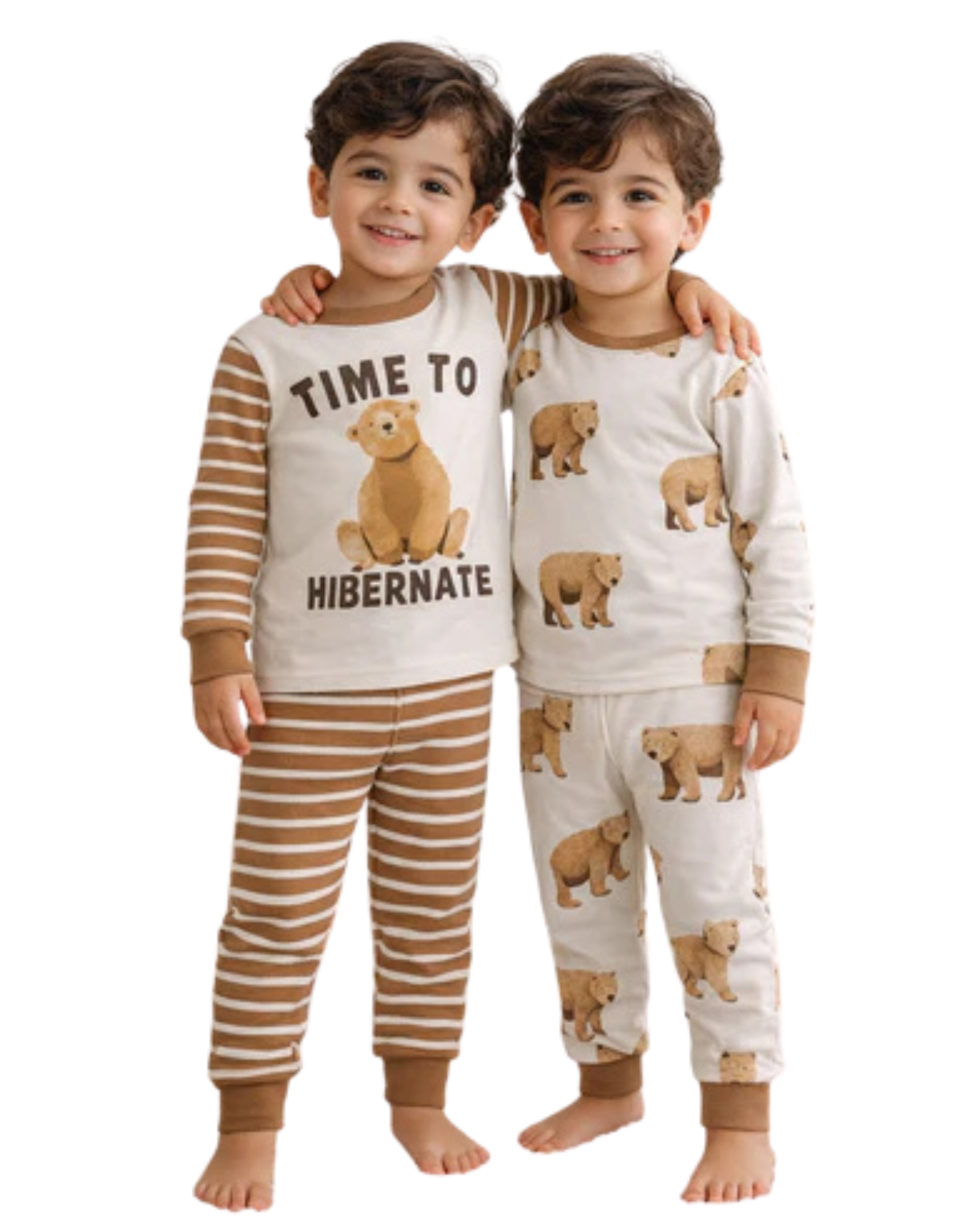 CARTER'S - Toddler Boys Bear Cotton Pajamas Set 4 pieces