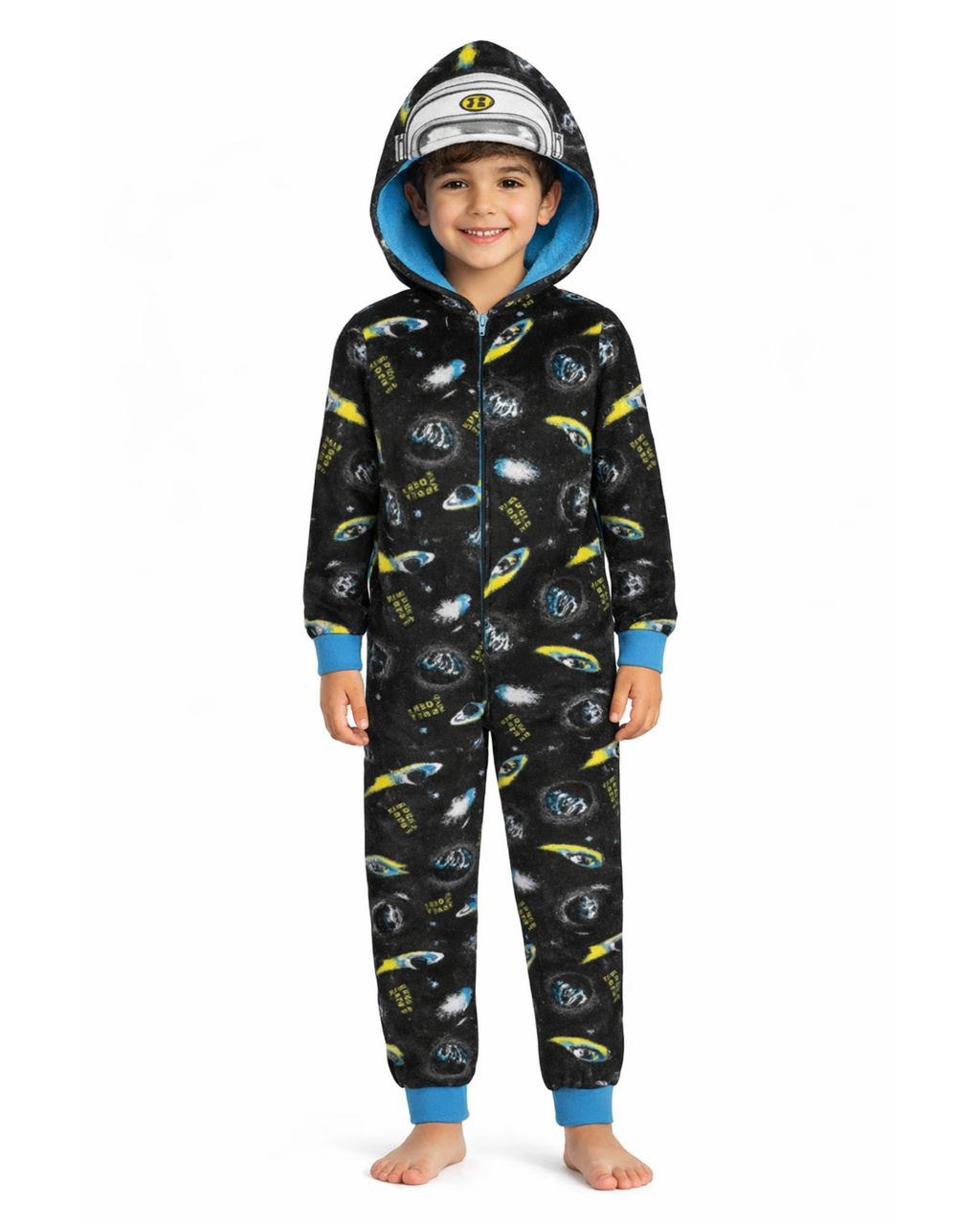 SLEEP ON IT - Astronaut Pajama with Built Up 3D Character Hood