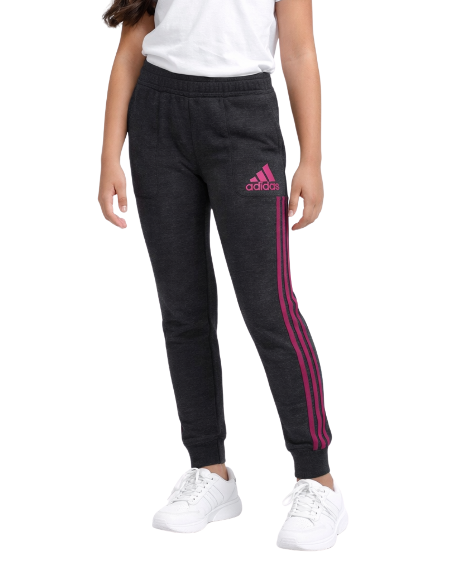 ADIDAS - Girls Melange Fleece Joggers
