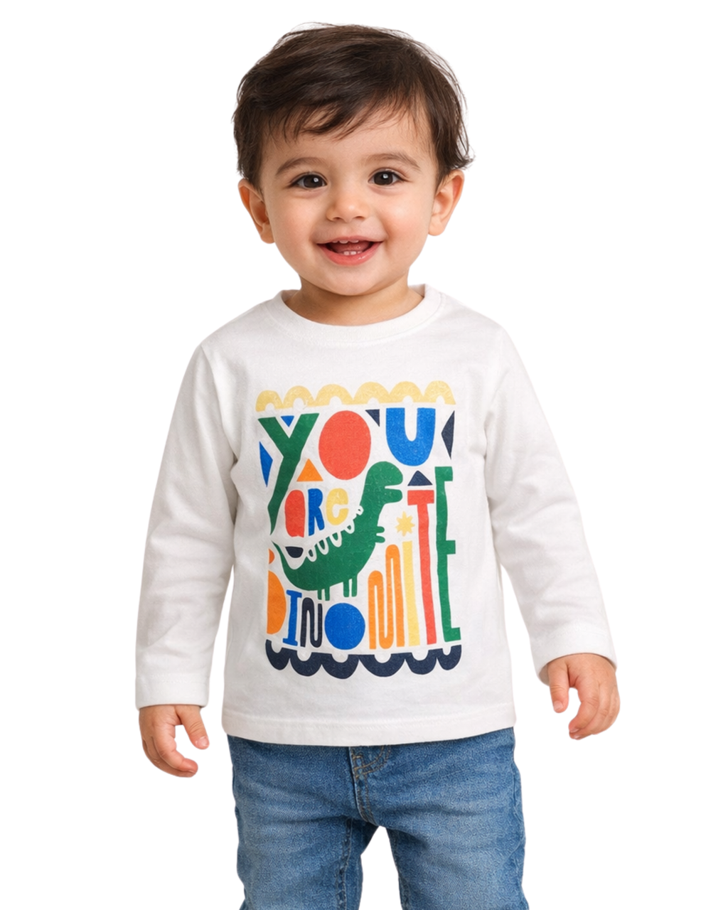 FIRST IMPRESSIONS - Baby Boys Dino-Mite Cotton T-shirt