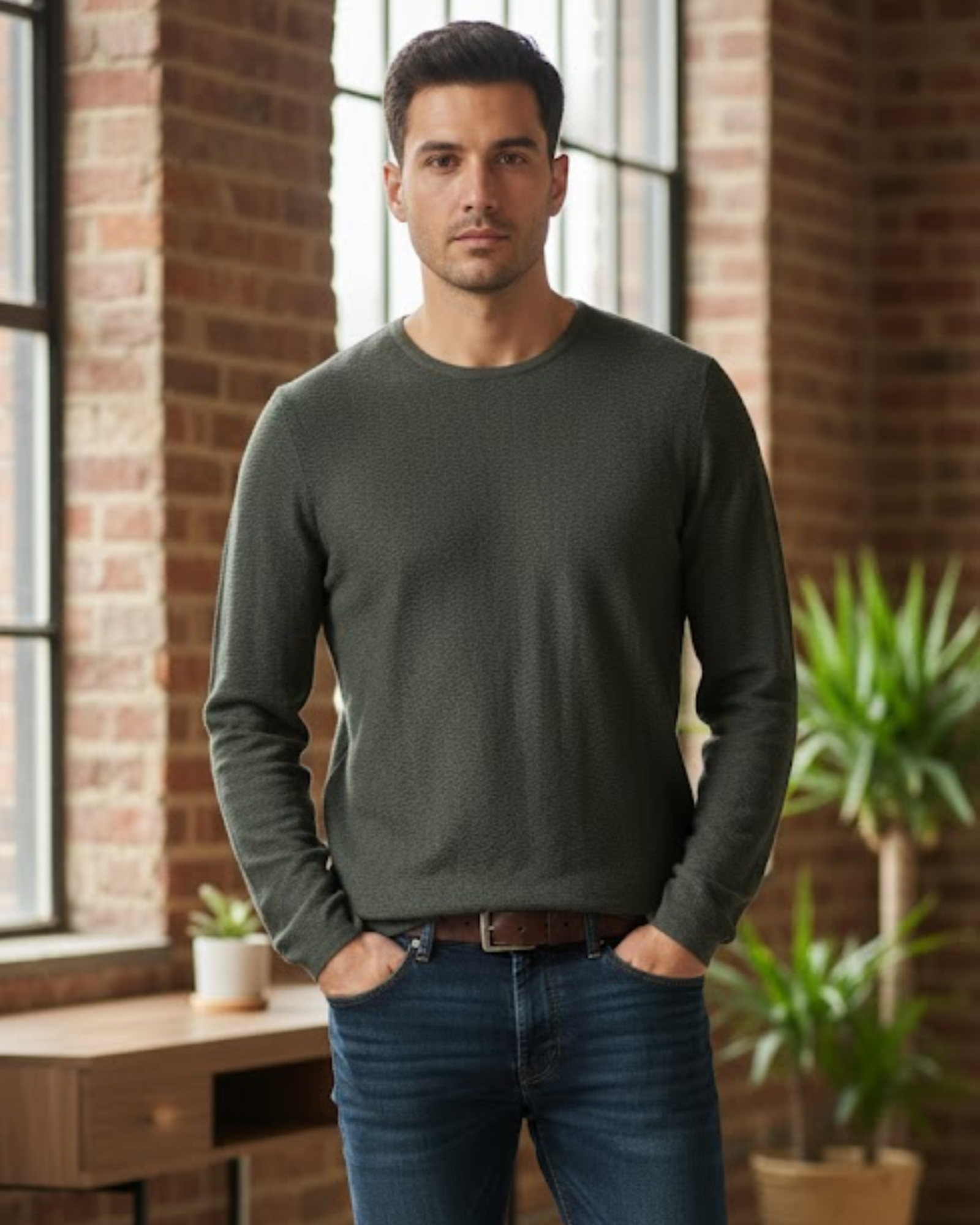 ZARA - Men's Textured Knit Sweater